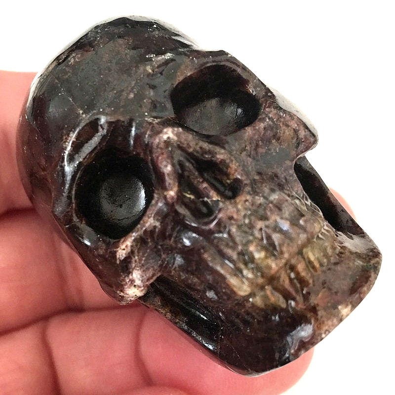 Thumbnail: Pure Garnet Crystal Skull, Raise Kundalini, Personal Power, Strength