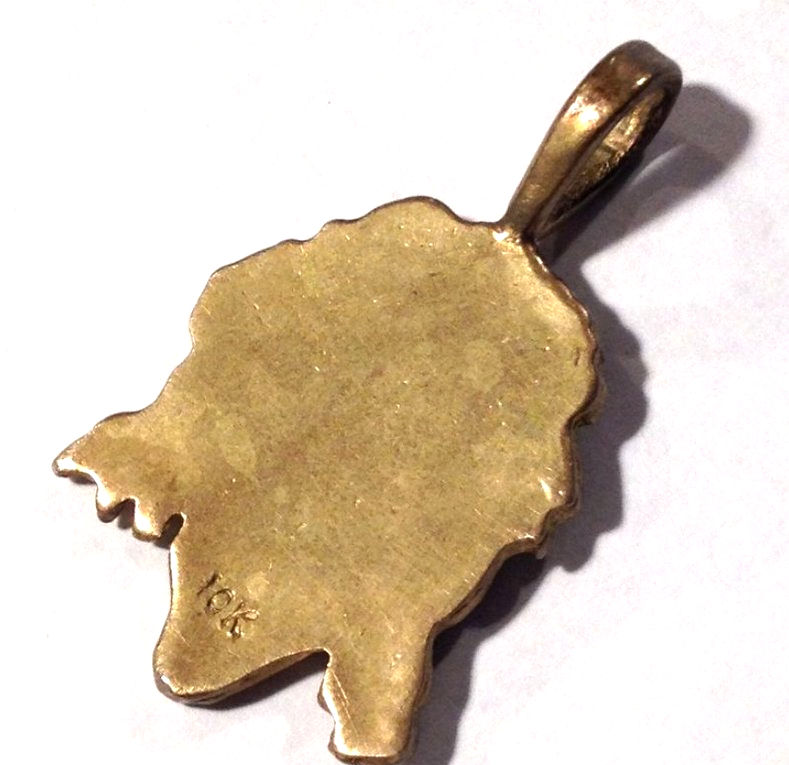 Thumbnail: Vintage Jesus Christ Head Pendant, Crown of Thorns, Ecce Homo Medal