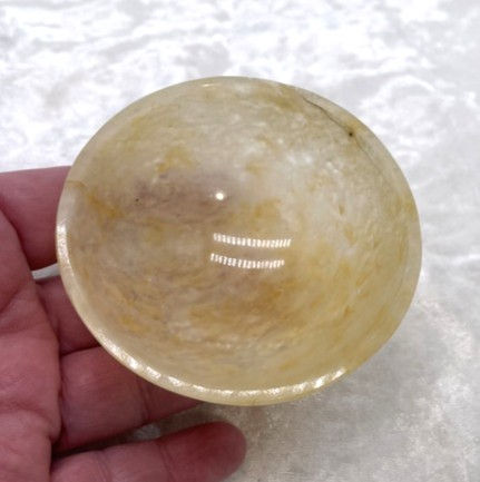 Thumbnail: Gold Quartz Bowl, Gemstone Bowl, Manifestation Power, Golden Ray, Crystal Bowl