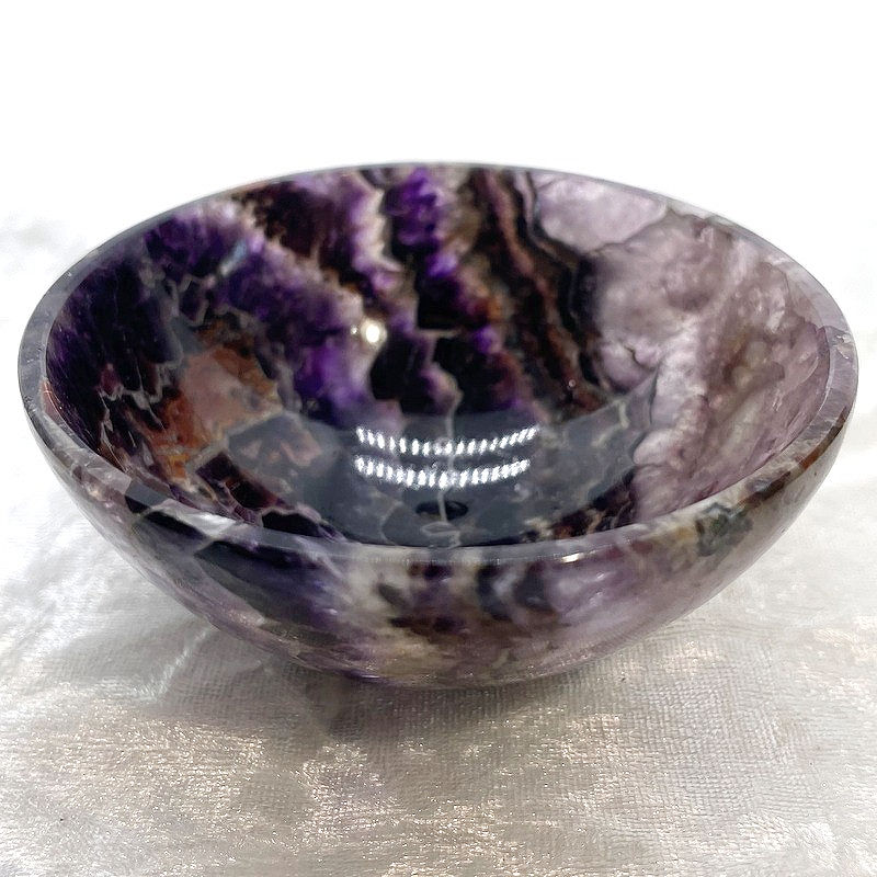 Thumbnail: Amethyst Bowl, Gemstone Bowl, Dream Amethyst, Cacoxenite, Ascension Crystal