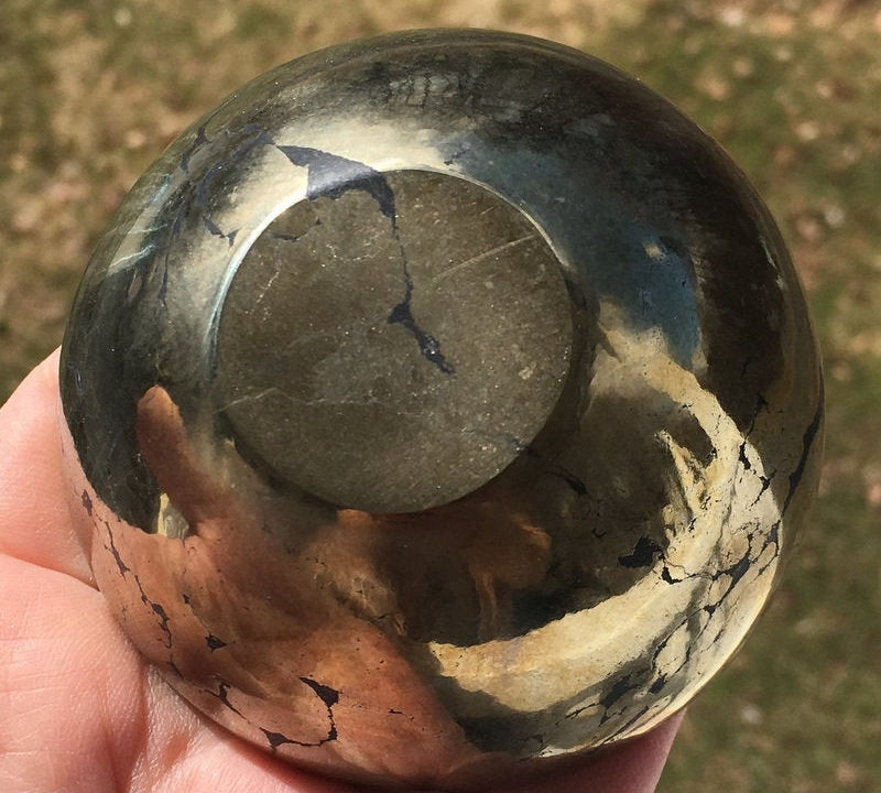 Thumbnail: Golden Pyrite Bowl, Gemstone Altar Bowl, Manifestation, Magic, Good Luck, Power