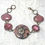 Thumbnail: Rhodonite Statement Bracelet, Pink Topaz, Vintage Sterling Silver Jewelry