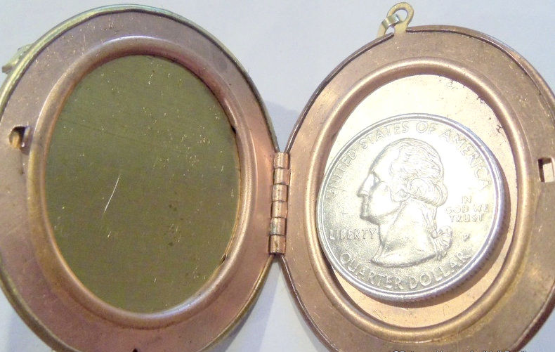 Thumbnail: Rhinestone Angel Locket, Glass Cameo Pendant, Angelic Protection Jewelry