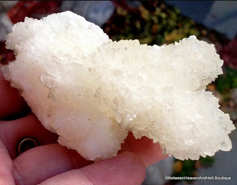 Thumbnail: Sparkling Yellow calcite Druzy Spirit Quartz Fairy Quartz Crystal Healing