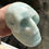 Miniatura: Large Vintage Drusy Blue Aragonite Crystal Skull, Psychic Work