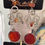 Miniatura: Long Silver Dangle Earrings Carnelian Agate Handcrafted Jewelry