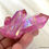 Miniatura: Rose Aura Quartz Cluster Titanium Aura - Stimulate & Open the Pineal Gland
