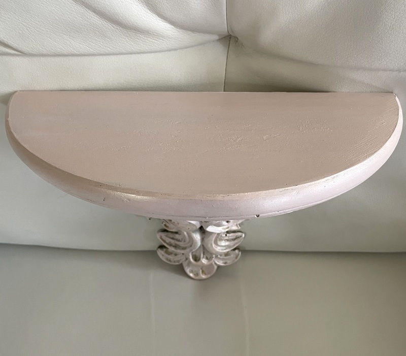Thumbnail: Vintage Blush Pink Shabby Glam Wall Shelf French Country Victorian Style