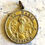 Miniatura: Large Antique Holy Medal, Ave Maria, Virgin Mary & Angels, Art medal