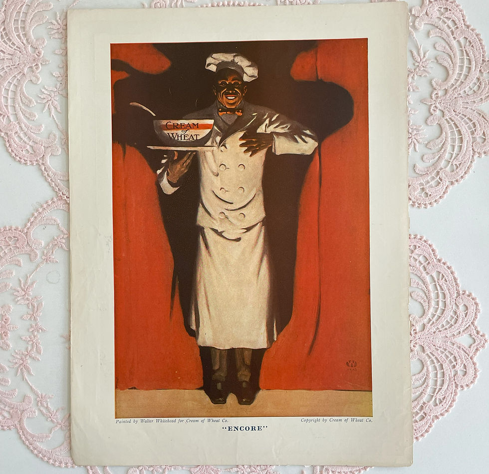 Thumbnail: Vintage Cream of Wheat Ad, Modern Priscilla Magazine Cover Art Frank Desch