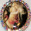 Miniatura: Madonna and Child Cameo Locket, Mother Mary Baby Jesus Rhinestone Prayer Pendant