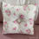 Thumbnail: Handmade Shabby Pink Roses Decorative Throw Pillow Pearl Rhinestone Accents