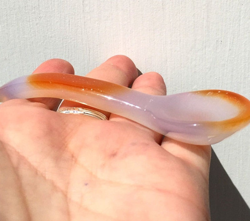 Thumbnail: Carnelian Agate Ritual Spoon - Magick, Spellwork, Manifestation