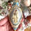 Miniatura: Vintage Virgin Mary Christmas Ornament Heirloom Porcelain Our Lady of Snow