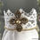 Miniatura: Shabby White French Country Crown Rhinestone Statue Crown Jeweled French Crown