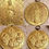 Miniatura: Large Rare Gilt Art Nouveau Holy Medal Mary Immaculate and Saints, Signed Rossi