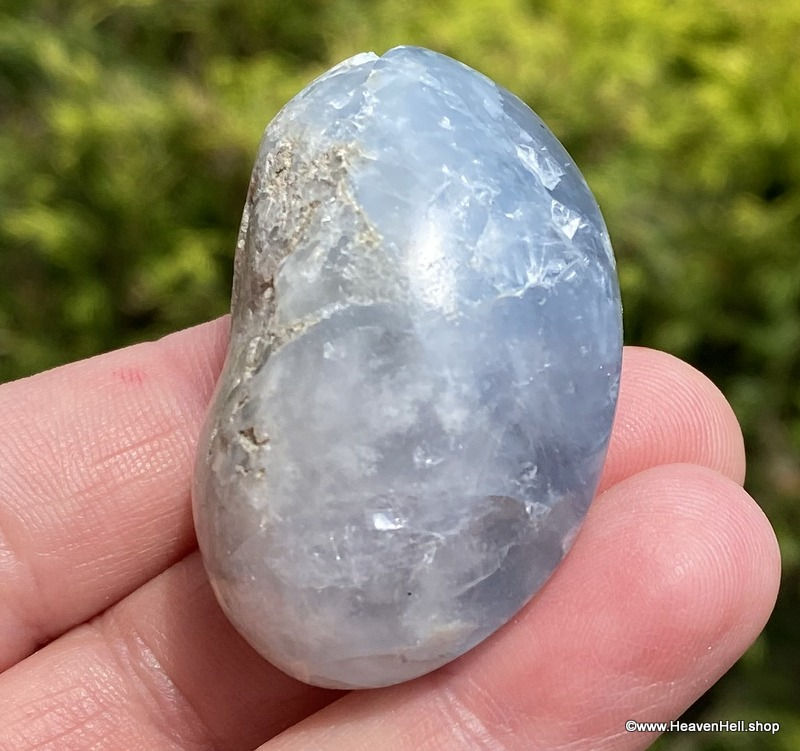 Thumbnail: Angelic Realm Blue Celestite Crystal, Tumbled Stone, Psychic Ability Development