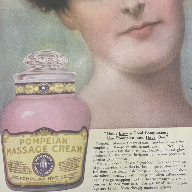 Thumbnail: 1914 Vintage Pompeian Beauty Ad, Welch's Grape Juice Advertisement