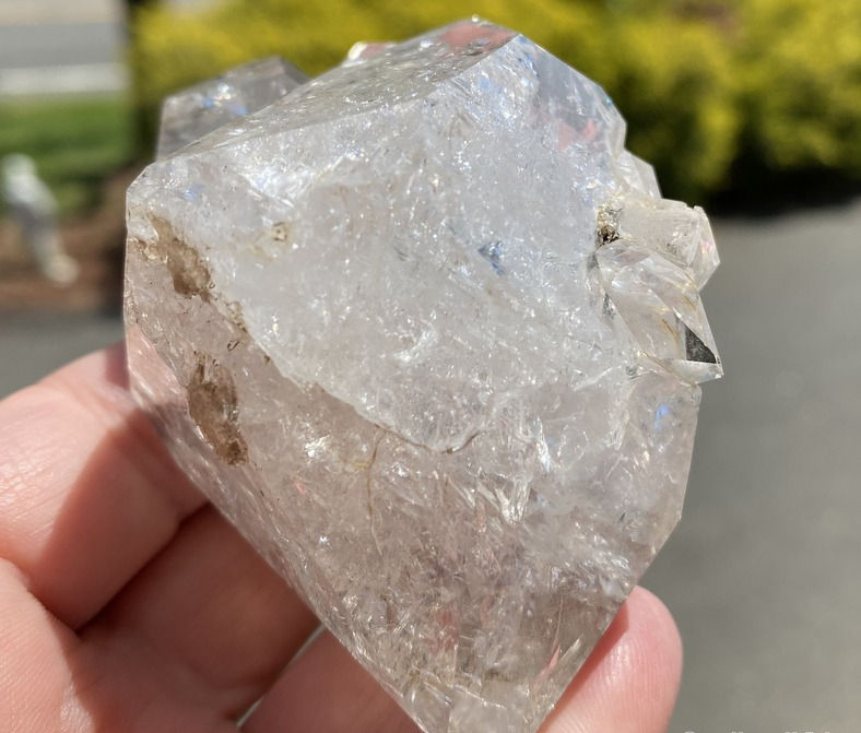 Thumbnail: Large Herkimer Diamond with Rainbows, Ascension Crystal, Clear Quartz