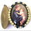 Miniatura: Vintage Saint Anthony Rhinestone Locket, Catholic Cameo Pendant, Religious gift