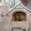 Miniatura: Vintage Pink Shabby Glitter Covered Christmas Village Victorian House
