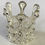 Miniatura: Sparkling Rhinestone Statue Crown Small Silver Metal Crown