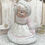 Miniatura: Vintage Shabby Pink Mrs. Claus Rhinestone Glitter Ceramic Figure Retro Christmas