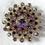 Thumbnail: Large Purple Rhinestone Brooch Costume Jewelry Gifts for her