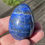 Thumbnail: 2" Lapis Lazuli Gemstone Egg Sculpture Spiritual Intuition Psychic Ability