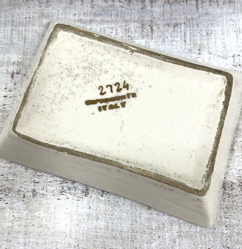 Thumbnail: Vintage Capodimonte Ring tray Pink with Cherubs Italian Décor