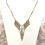 Miniatura: Handcrafted Leopard Jasper and Bamboo Gemstone Necklace Boho Statement Jewelry