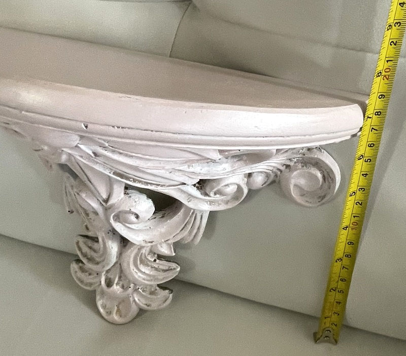 Thumbnail: Vintage Blush Pink Shabby Glam Wall Shelf French Country Victorian Style