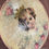 Miniatura: Crowned Victorian Cherub Vintage Angel French Art Round Canvas