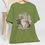 Miniatura: Shabby Kitty Cat T-Shirt Wearable Art Tee Expressive Apparel Fun Cat Lover Gift
