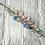 Thumbnail: Chunky Charm Bracelet or Anklet Bead and Murano Glass Handmade Jewelry