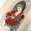 Miniatura: Vintage Bedroom & Vanity Embossed Gelatin Print Victorian Lady Candle, Red Roses