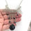 Miniatura: Handcrafted Murano Glass and Agate Gemstone Necklace Statement Jewelry