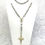 Miniatura: Rosary Beads, Gold and White Cloisonne Rosaries, Our Lady Of Grace, Crucifix