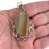 Miniatura: Earthy Jasper Pendant, Vintage Sterling Silver Gemstone Jewelry