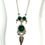 Miniatura: Sexy Dangle Chrysocolla Silver Necklace Handcrafted Gemstone Jewelry