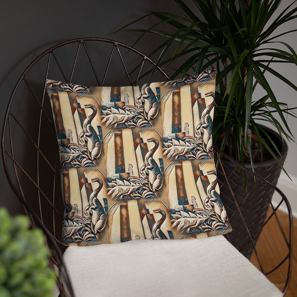 Thumbnail: Print Dinosaur Pillow Boys Throw Pillow Bed Pillow Euro Pill