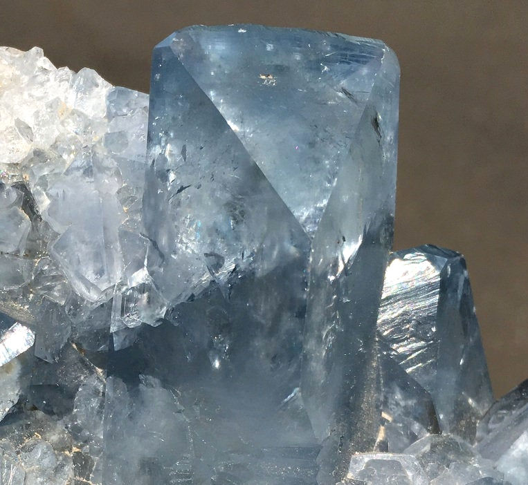 Thumbnail: 5 inch Large terminated Celestite Crystal Cluster, Highly Charged, Angelic Realm