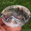 Thumbnail: 3" Chevron Amethyst Gemstone Bowl w/ Cacoxenite Hematite, Spiritual Growth