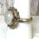 Miniatura: Vintage Moonstone Ring, Spiritual Sterling Silver Gemstone Jewelry