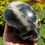 Miniatura: Large Picasso Jasper Crystal Skull, Greige and Black, Personal Power skull