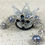 Miniatura: Statue Set Silver & Blue Handmade Glass Pearls & Shabby Rhinestone Cross Crown