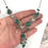 Miniatura: Handcrafted Chrysocolla Gemstone Necklace Statement Jewelry