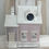 Miniatura: Victorian Christmas Eve Village House, Light Up Inside Scene, Shabby Pink