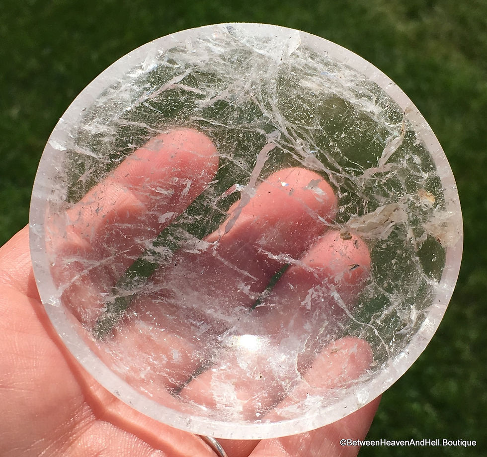 Thumbnail: 3" Water Clear Quartz Bowl, Charging Bowl, Energy Amplification, Purification
