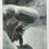 Thumbnail: Vintage Moonlit Snowy Cabin Art, Man with Rifle, Wolves, Illustration